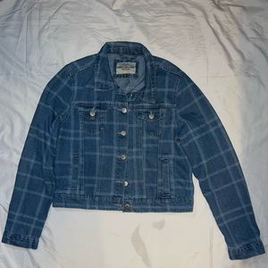Plaid Denim Jacket